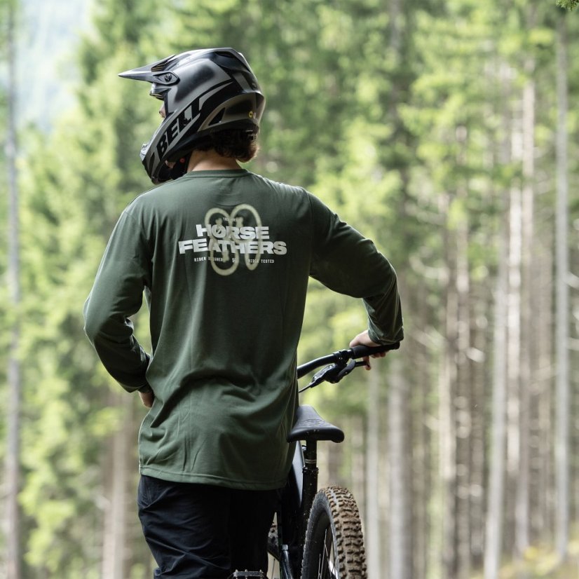 Bike triko Horsefeathers Fury LS - thyme