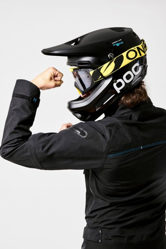 Voděodolná cyklistická kombinéza Dirtlej Dirtsuit SFD Edition Black Lime