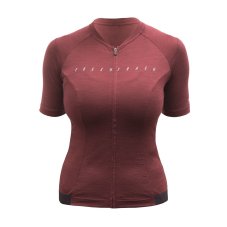 FT WOMEN'S LITE MERINO JERSEY MERLOT RED L
