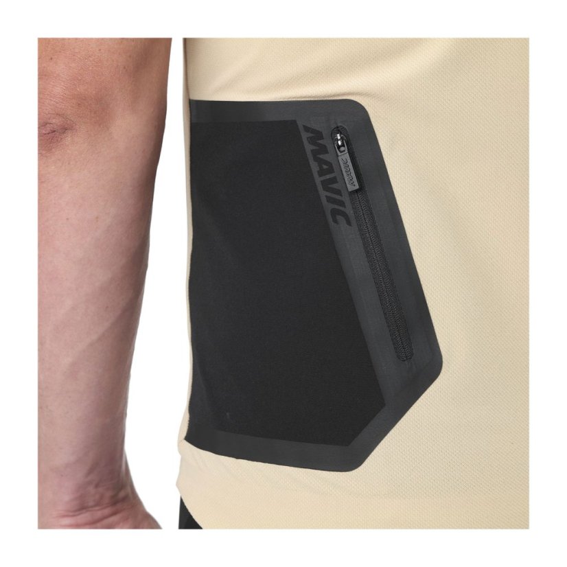 MAVIC PÁNSKÝ DRES S KRÁTKÝM RUKÁVEM ALLROAD POLO WHITE PEPPER (T000566) - Veľkosť: S