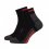 Cyklistické ponožky Horsefeathers Cadence Socks Black Red - Velikost: 5 - 7