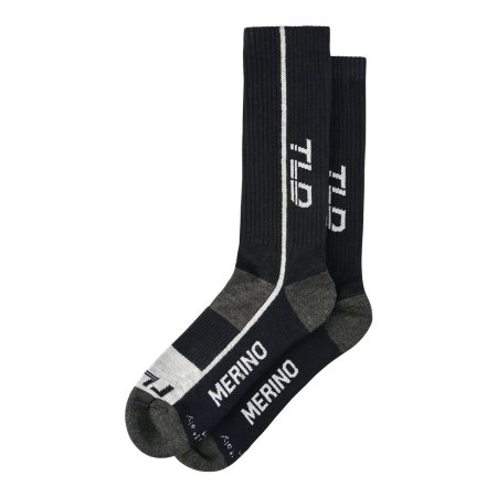 TLD PONOŽKY CHILL MERINO WOOL MONO BLACK (87347200) - Velikost: S/M