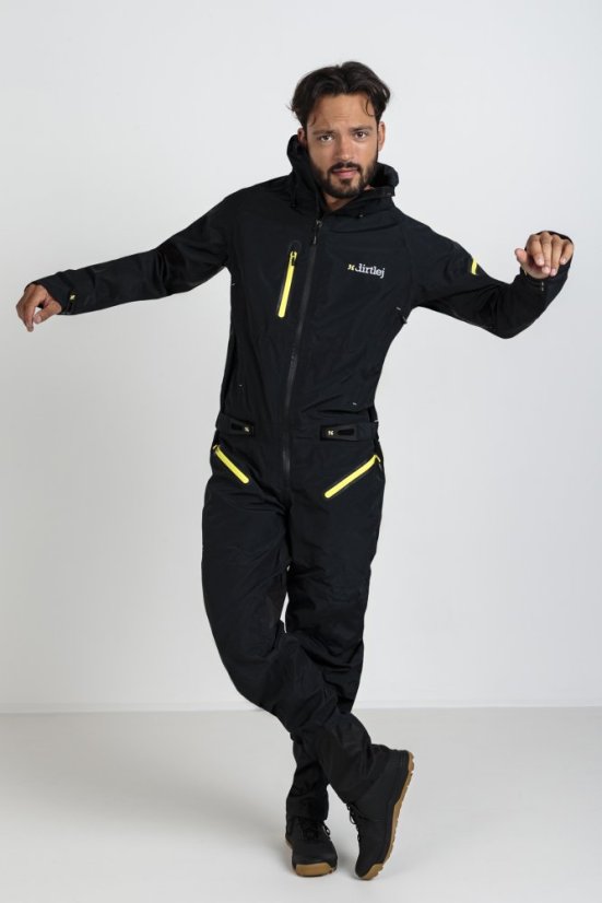 Nepremokavá cyklistická kombinéza Dirtlej Dirtsuit Core Edition V.6 Graphite Lemon