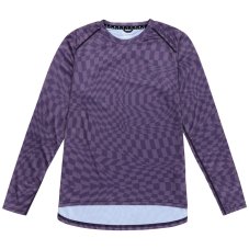 TLD DÁMSKÝ DRES S DLOUHÝM RUKÁVEM LILIUM TWISTED CHECKERS DEEP PURPLE (35851601)