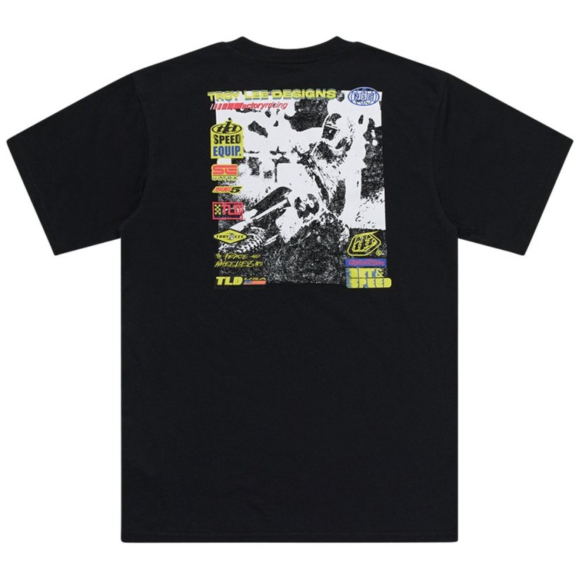 TLD TRIKO S KRÁTKÝM RUKÁVEM OVERLOAD BLACK (70125200) - Veľkosť: S
