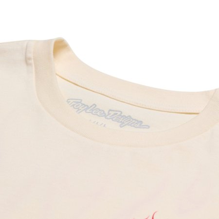 TLD TRIKO S KRÁTKÝM RUKÁVEM TORCHED VINTAGE WHITE (70121201) - Velikost: S