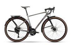 Gravel bicykel Raymon Territ Pure Street strieborný