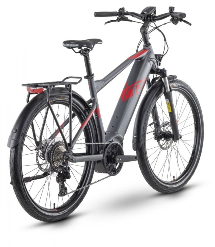 Trekingové elektrokolo Raymon TourRay 6.0 pánské Anthracit Red