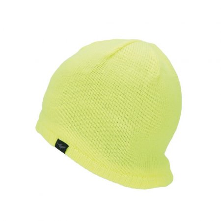 Čepice SealSkinz Cold Weather Beanie Neon Yellow - Velikost: L/XL  pro obvod hlavy 58-61cm