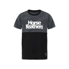 Detské tričko na bicykel Horsefeathers Fury Digital Flame White