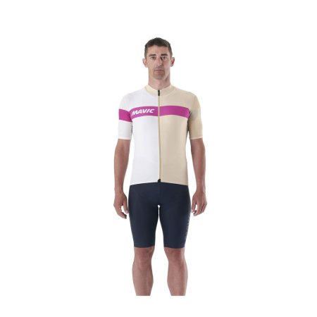 MAVIC PÁNSKÝ DRES S KRÁTKÝM RUKÁVEM KSYRIUM PRO WHITE PEPPER (T000561) - Velikost: S