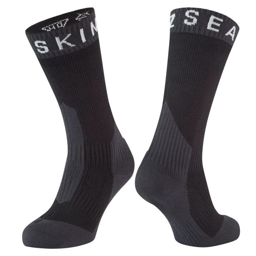 Voděodolné ponožky Sealskinz Stanfield Black Grey White