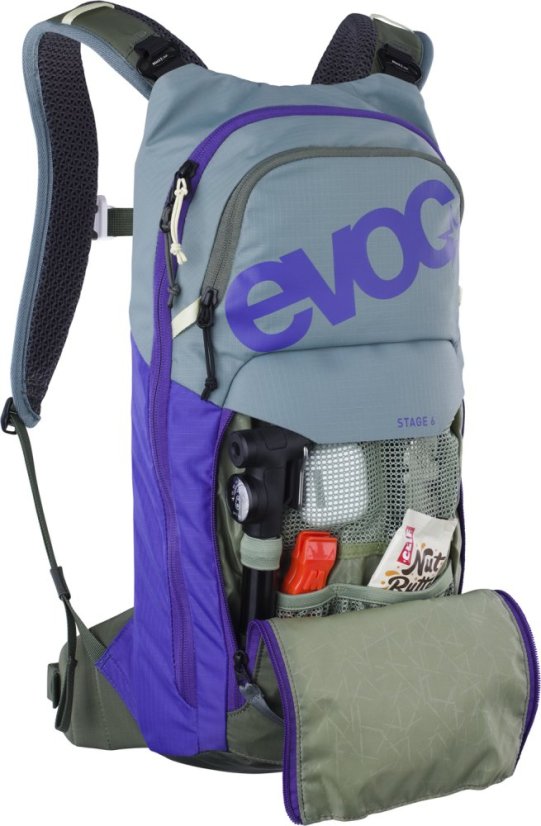Cyklistický baťoh Evoc Stage 6 Steel Violet - Dark Olive