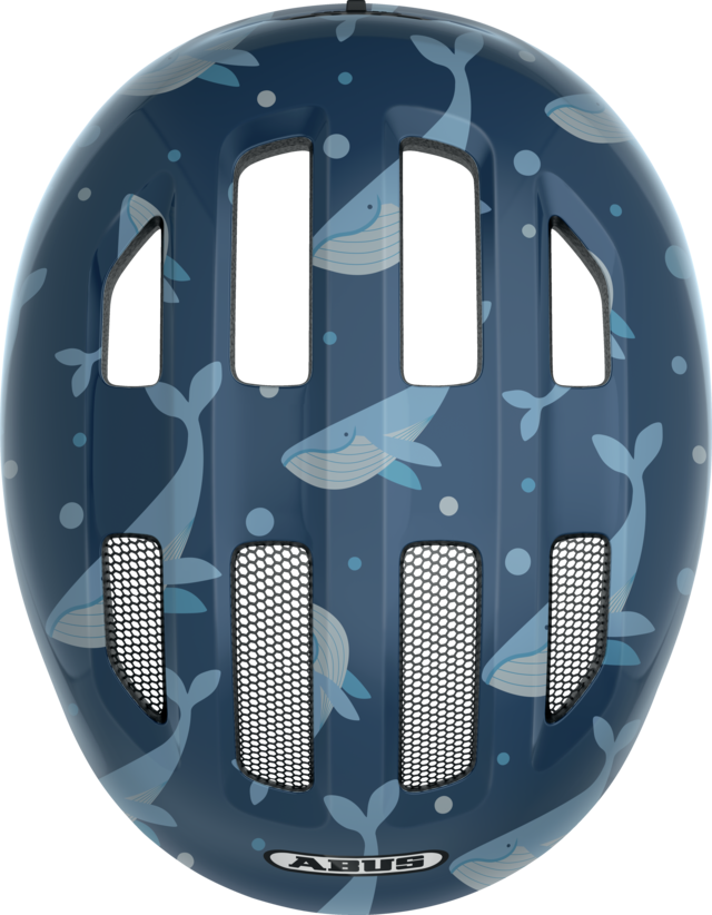 Dětská cyklistická helma Abus Smiley 3.0 Blue Whale - modrá
