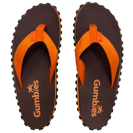 Žabky Gumbies Duckbill Brown & Orange - oranžové