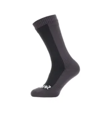 Ponožky SealSkinz Cold Weather MID Black Grey