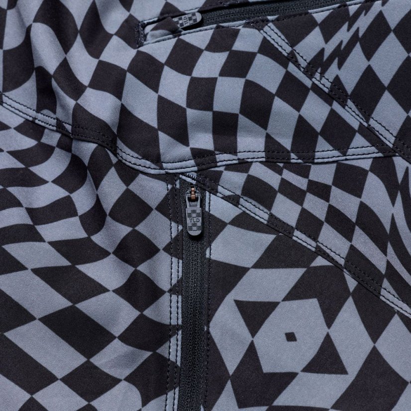 TLD DÁMSKÉ KALHOTY LILIUM TWISTED CHECKERS BLACK (27251600) - Veľkosť: XS