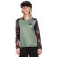 Cyklistický dámský dres Horsefeathers Deco LS - iceberg green/hawaii