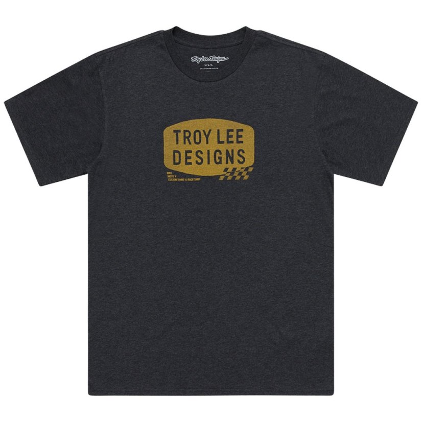 TLD TRIKO S KRÁTKÝM RUKÁVEM STAMP BLACK HEATHER (70189701) - Veľkosť: S