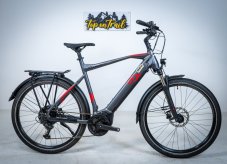 Trekingové elektrokolo Raymon TourRay 6.0 pánské Anthracit Red