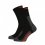 Cyklistické ponožky Horsefeathers Cadence Long Socks Black Red - Veľkosť: 8 - 10