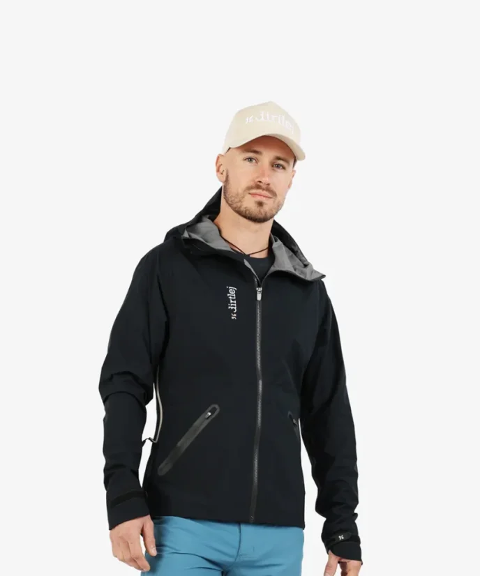 Voděodolná cyklistická bunda Dirtlej Weathershield Waterproof Black - Velikost: XL