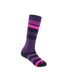 SENSOR PONOŽKY SLOPE MERINO dětské černá/růžová/fialová 3/5