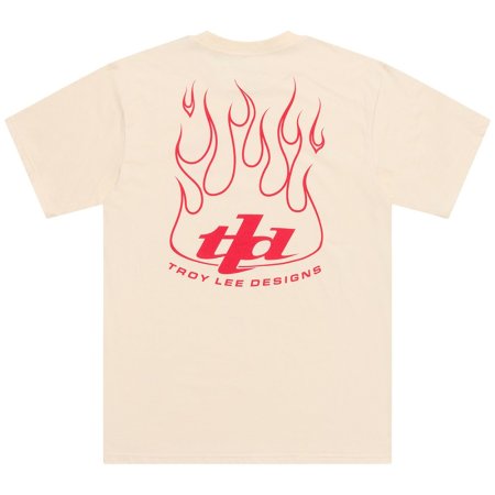 TLD TRIKO S KRÁTKÝM RUKÁVEM TORCHED VINTAGE WHITE (70121201) - Velikost: S