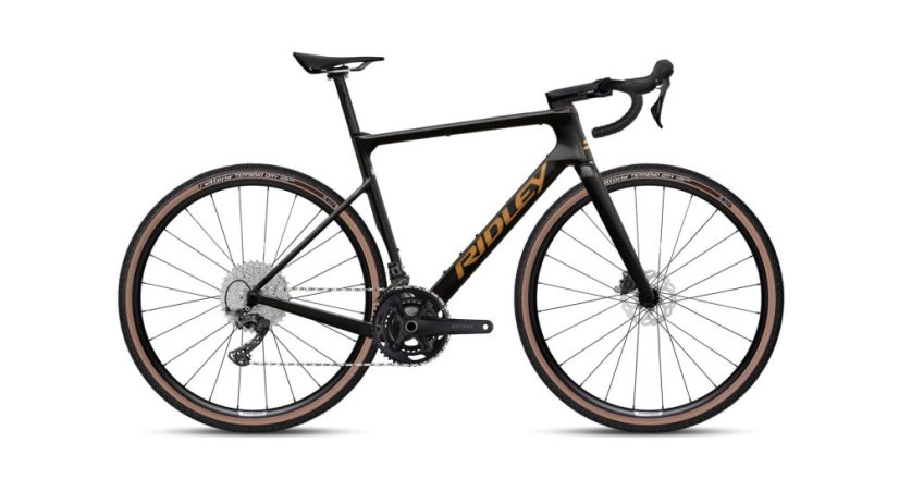 RIDLEY kolo ASTR GRX600 Black Metallic/Bronze Gold M - Veľkosť: M