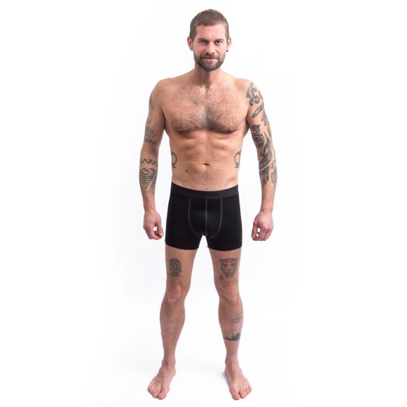 SENSOR MERINO ACTIVE pánské trenky černá XL - Barva: černá, Velikost: XL