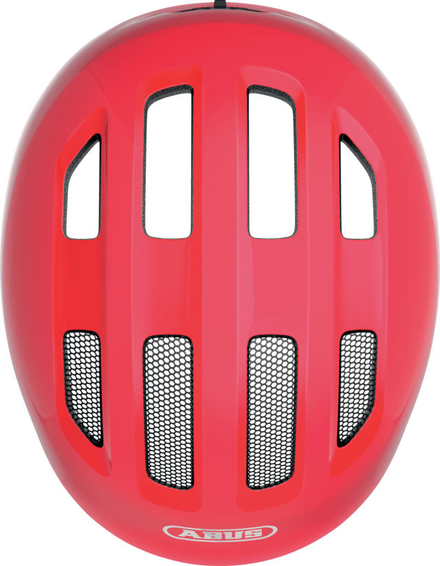 Dětská cyklistická helma Abus Smiley 3.0 Shiny Red - červená
