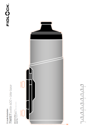 Fidlock TWIST SET LÁHEV TMAVÁ 600ml - UNIVERZÁLNÍ ZÁKLADNA