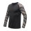 SENSOR MERINO BLEND IMPRESS pánské triko dl.rukáv černá/brush XL - Barva: černá, Velikost: XL