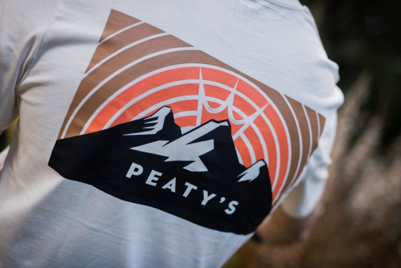 PEATY'S PUBWEAR TRIKO S KRÁTKÝM RUKÁVEM SUNSET VINTAGE WHITE (PPW-25-TEE-SET-WHT) - Velikost: S