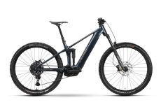 Celoodpružený horský elektrobicykel Raymon Korak Comp Steel Blue