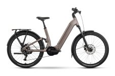 Celoodpružený trekingový elektrobicykel Raymon Tavano Pure Wave hnedé