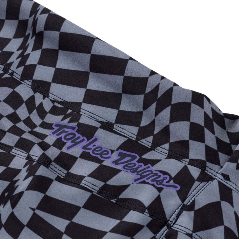 TLD DÁMSKÉ KALHOTY LILIUM TWISTED CHECKERS BLACK (27251600) - Veľkosť: XS