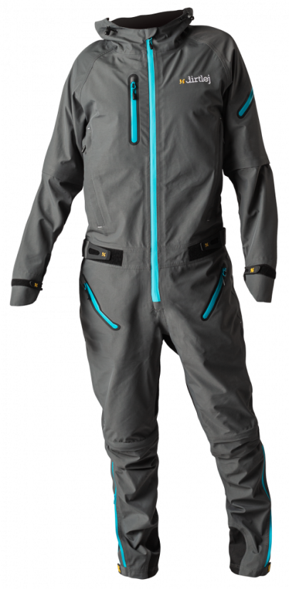 Voděodolná cyklistická kombinéza Dirtlej Dirtsuit SFD Edition Grey Blue