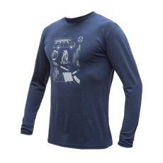 SENSOR MERINO ACTIVE OUTSIDE pánské triko dl.rukáv deep blue S
