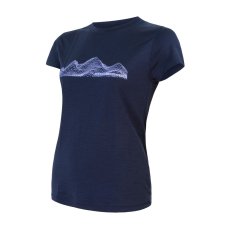 SENSOR MERINO ACTIVE MOUNTAINS dámské triko kr.rukáv deep blue XL