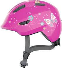 Dětská cyklistická helma Abus Smiley 3.0 Pink Butterfly - růžová