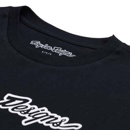 TLD TRIKO S DLOUHÝM RUKÁVEM SIGNATURE BLACK (72991701) - Velikost: S