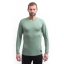 SENSOR MERINO CORDURA pánské triko dl.rukáv basil green L - Barva: zelená, Velikost: L