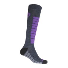 SENSOR PONOŽKY ZERO MERINO šedá/fialová 6/8