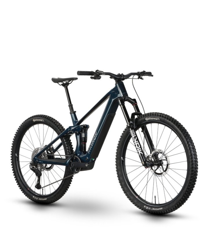 Celoodpružený horský elektrobicykel Raymon Airok Ultra Blue