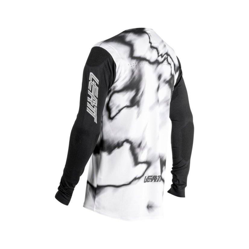 LEATT dres dlhý rukáv MTB Gravity 8.0 , Heatmap White - Varianta: S / US38 / EU48