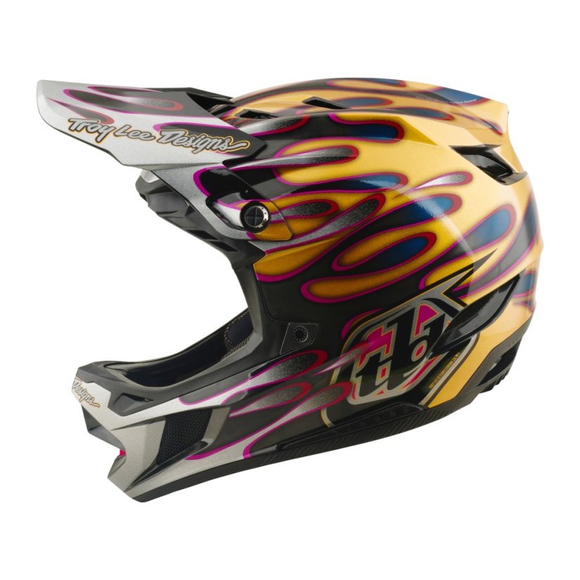 TLD HELMA D4 CARBON MIPS OVERSPRAY GOLD / BLACK (13903000) - Velikost: XS