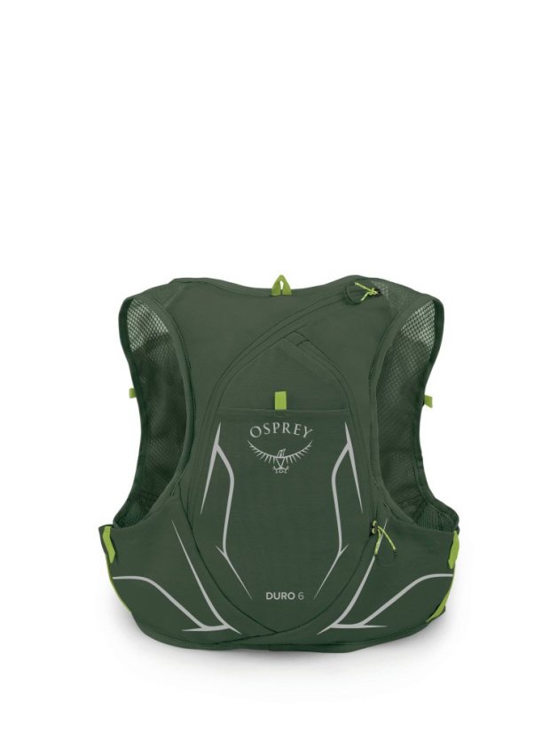 OSPREY BĚŽECKÁ VESTA DURO 6 W/FLASKS SEAWEED GREEN/LIMON (1000545) - Velikost: S