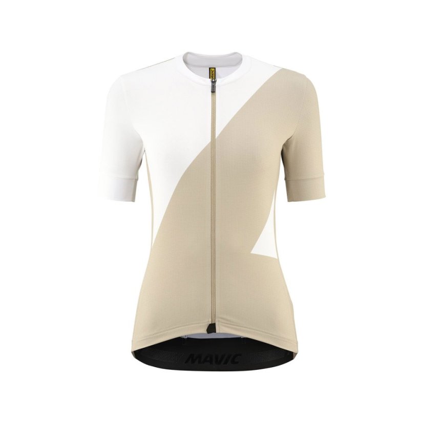 MAVIC DÁMSKÝ DRES S KRÁTKÝM RUKÁVEM AKSIUM GRAPHIC BIG M/WHITE PEPPER (T000593) - Veľkosť: XS