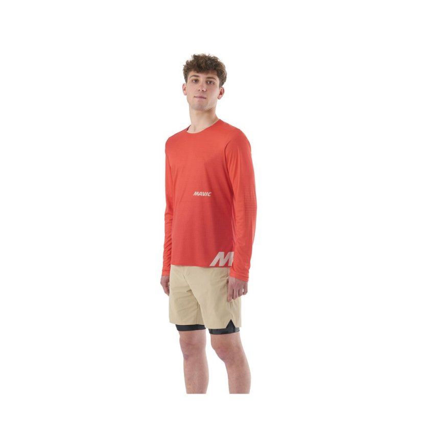 MAVIC PÁNSKÝ DRES S DLOUHÝM RUKÁVEM CROSSTRAIL GRADIENT/SPICY ORANGE (T000531) - Veľkosť: S